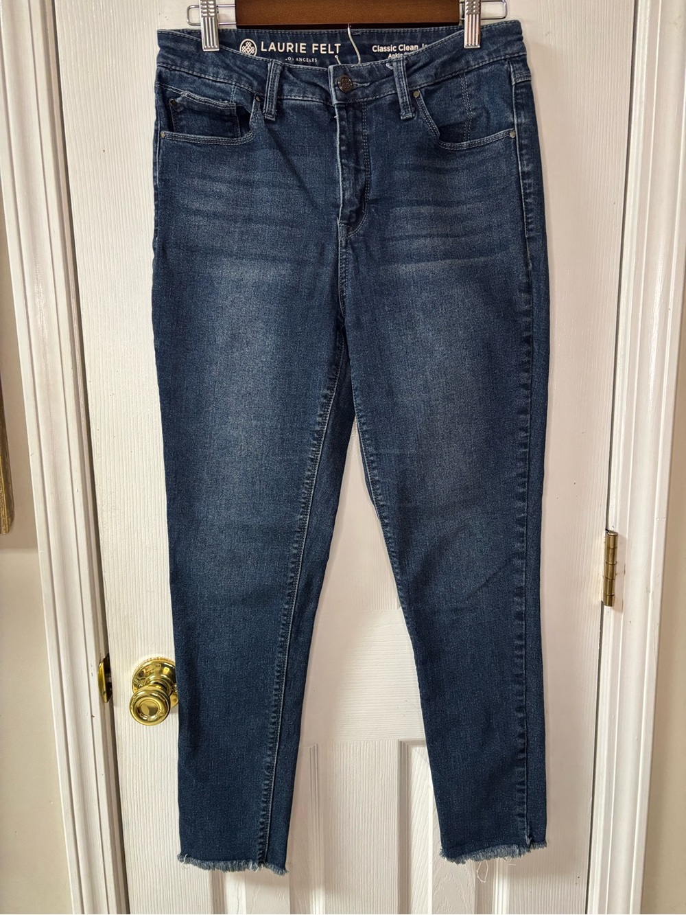 Laurie Felt High-Rise Dark Blue Slim Jeans